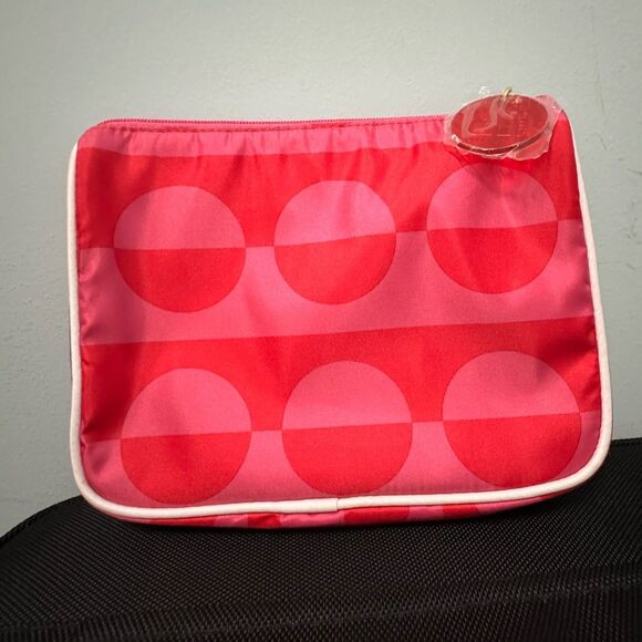 Estee Lauder x Lisa Perry Limited-Edition Pink Two-Tone Large Makeup Bag - Picture 1 of 6